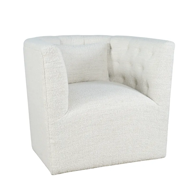Everly Boucle Modern Transitional Swivel Accent Chair