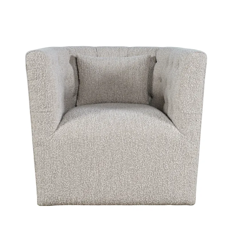 Everly Boucle Modern Transitional Swivel Accent Chair