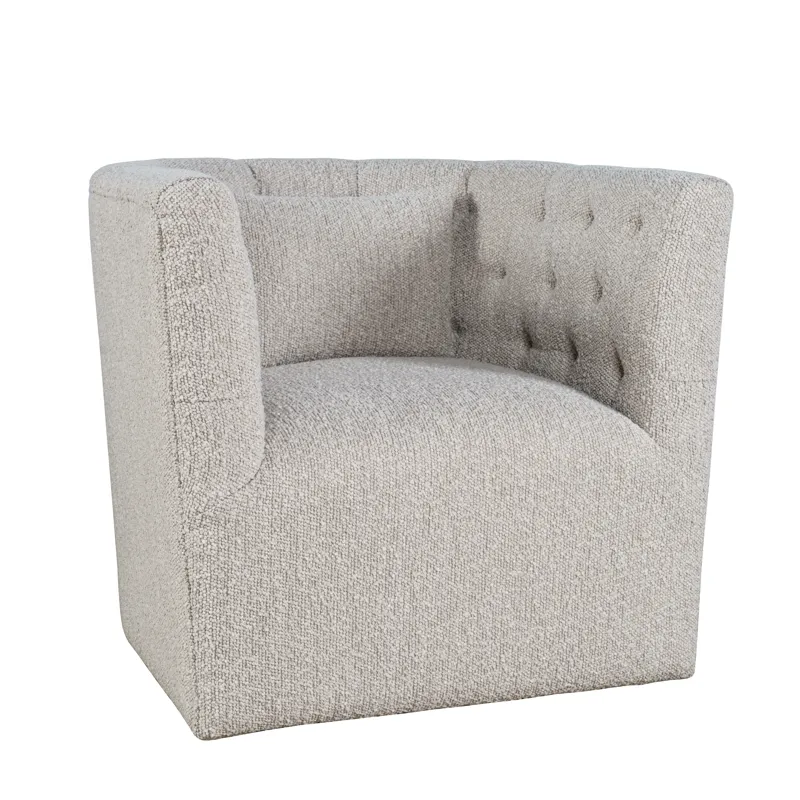 Everly Boucle Modern Transitional Swivel Accent Chair