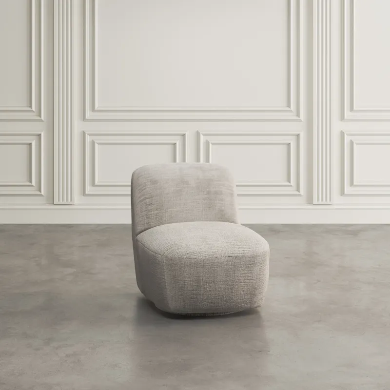 Josie Upholstered Contemporary Casual Swivel Accent Chair