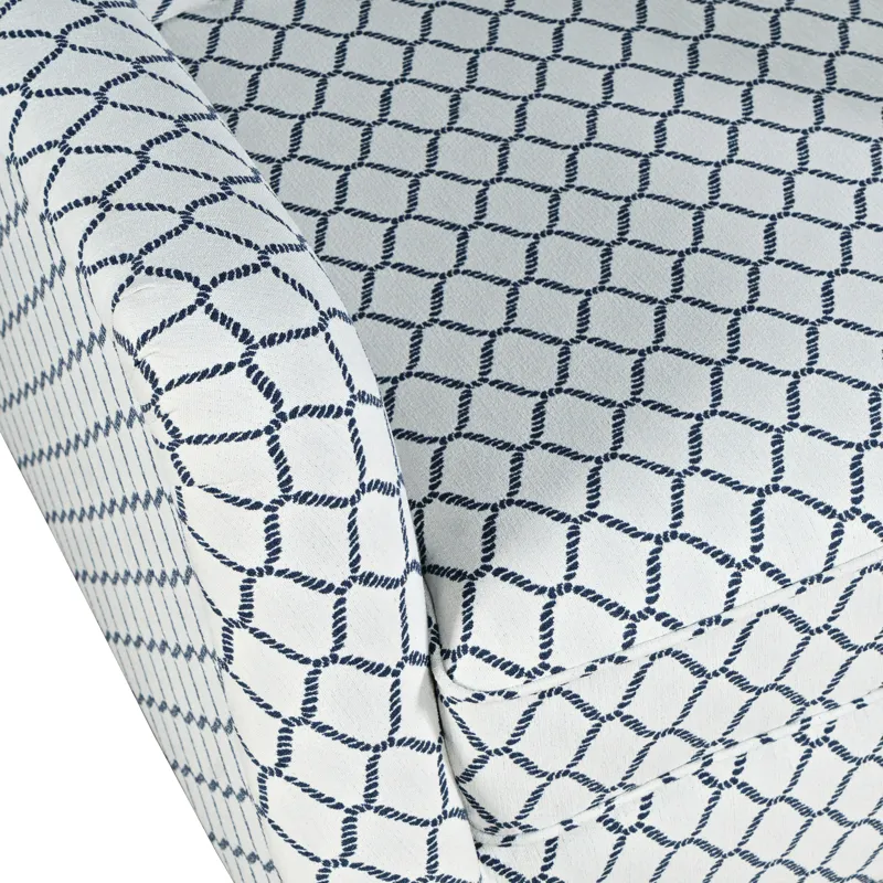 Kennedy Carter Contemporary Upholstered Pattern Swivel Accent Chair