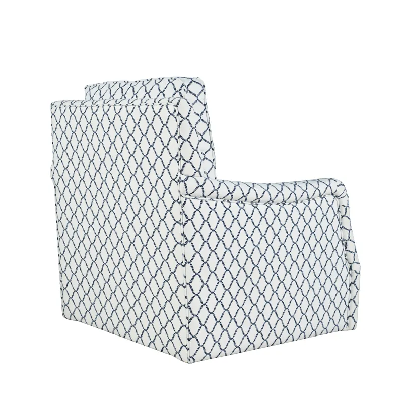 Kennedy Carter Contemporary Upholstered Pattern Swivel Accent Chair