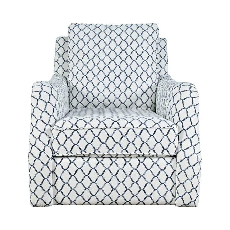 Kennedy Carter Contemporary Upholstered Pattern Swivel Accent Chair