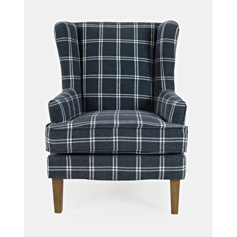 Lacroix Traditional Upholstered Wingback Accent Chair