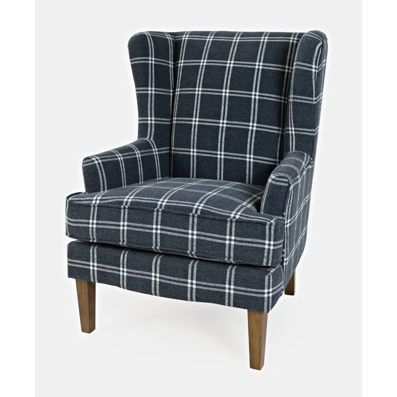 Lacroix Traditional Upholstered Wingback Accent Chair