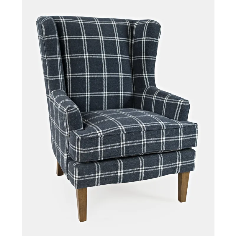 Lacroix Traditional Upholstered Wingback Accent Chair