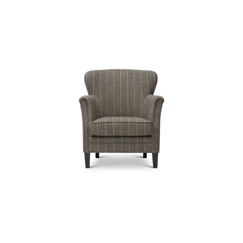 Layla Classic Upholstered Accent Chair With Nailhead Trim
