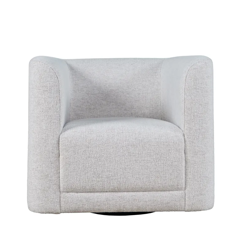 Lola Modern Contemporary Barrel Swivel Upholstered Accent Armchair