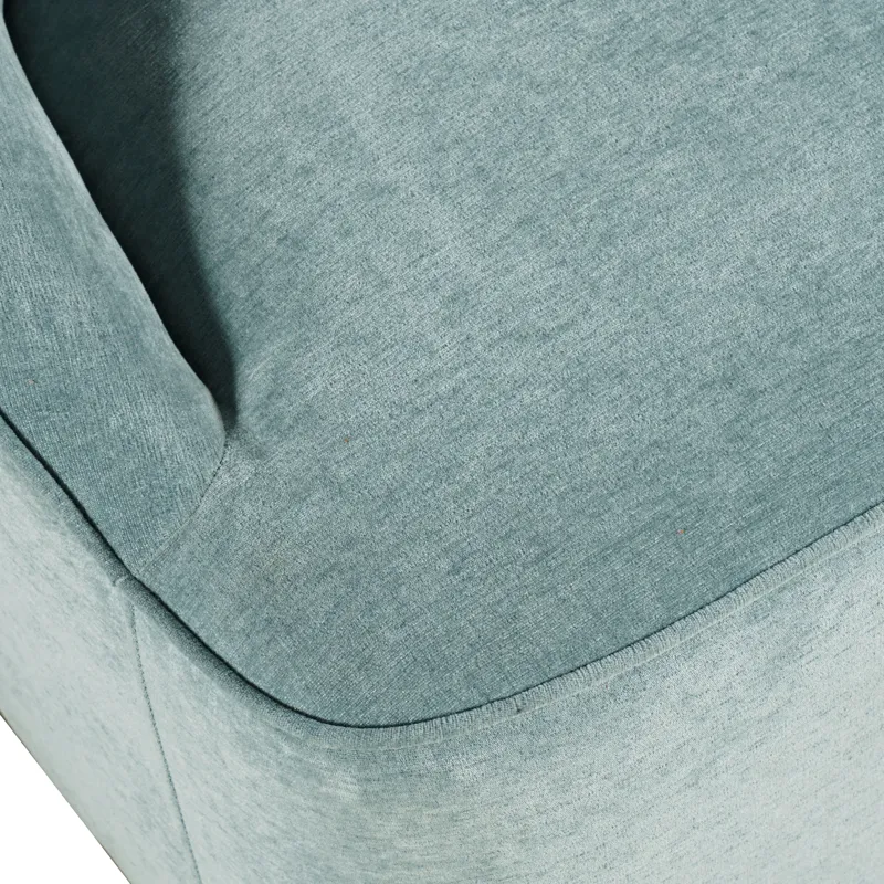 Lulu Mid-Century Modern Upholstered Casual Swivel Accent Chair