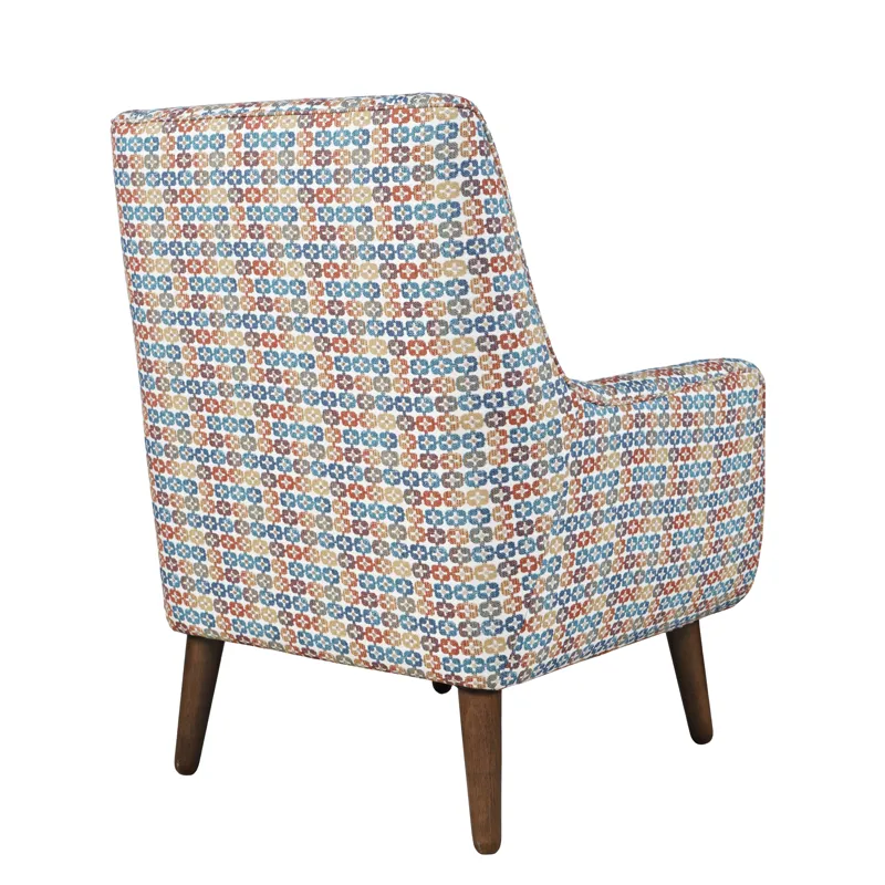Nielsen Mid-Century Modern Upholstered Retro Geometric Fabric Accent Chair