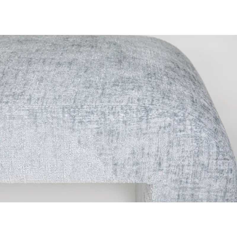 Sophia Modern Luxury Curved Upholstered Waterfall Jacquard Bench Large