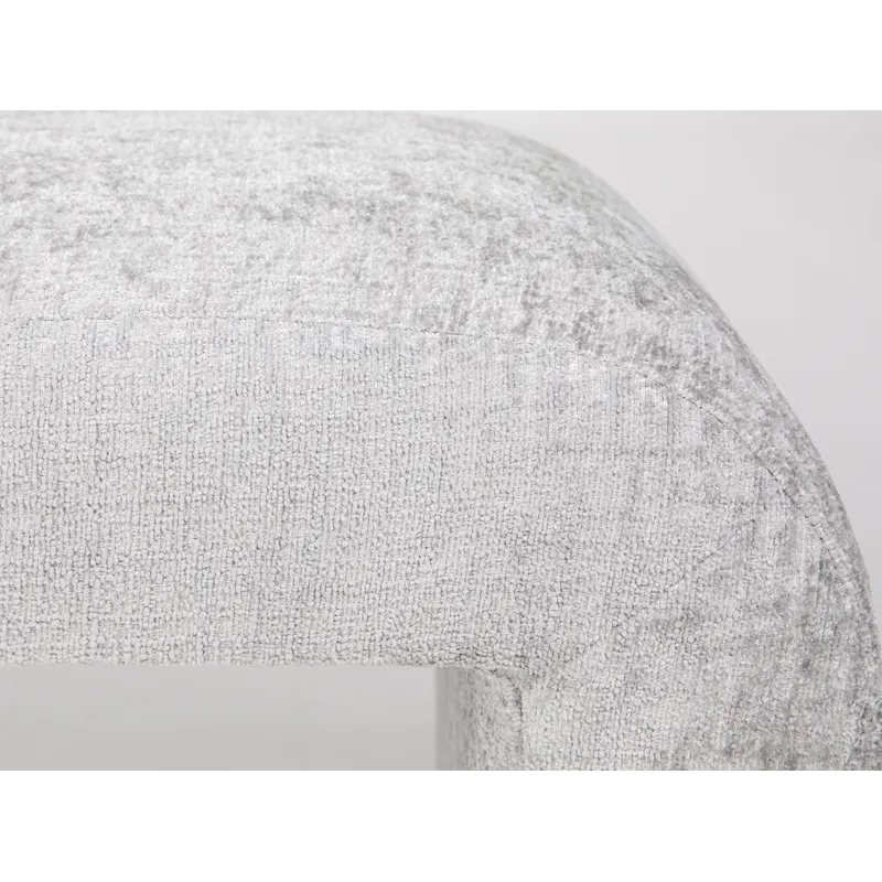 Sophia Modern Luxury Curved Upholstered Waterfall Jacquard Bench Large