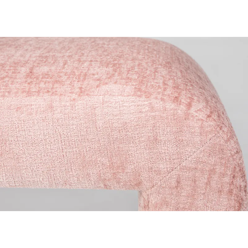 Sophia Modern Luxury Curved Upholstered Waterfall Jacquard Bench Large