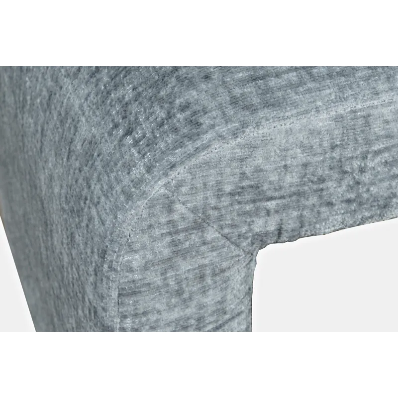 Sophia Modern Luxury Curved Upholstered Waterfall Jacquard Petite Ottoman Bench Set Of 2