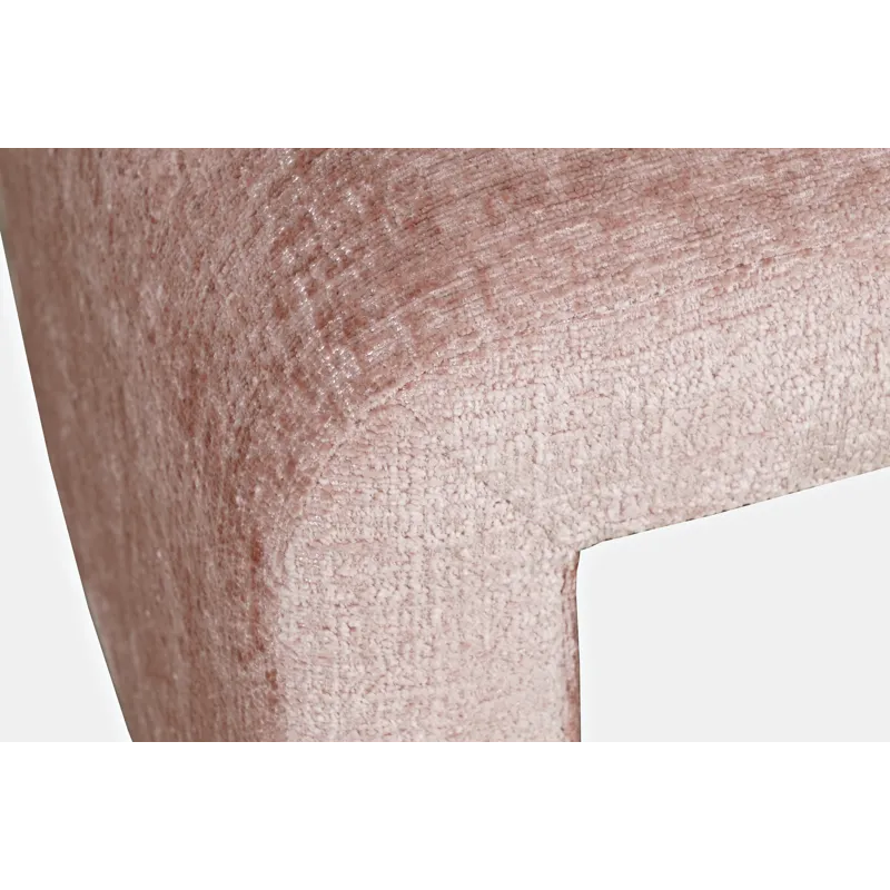 Sophia Modern Luxury Curved Upholstered Waterfall Jacquard Petite Ottoman Bench Set Of 2