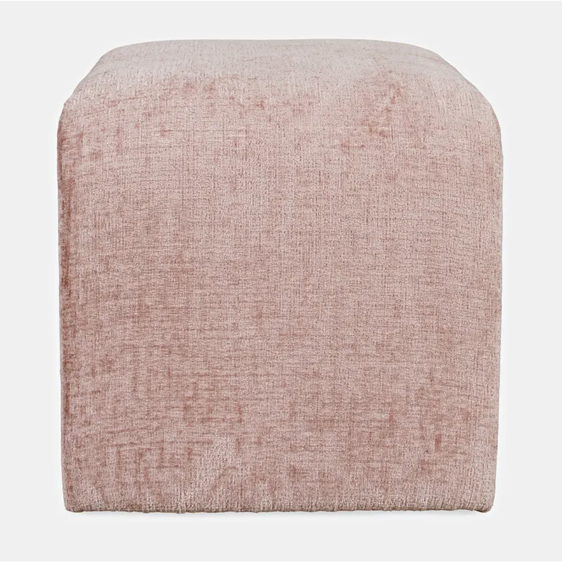 Sophia Modern Luxury Curved Upholstered Waterfall Jacquard Petite Ottoman Bench Set Of 2