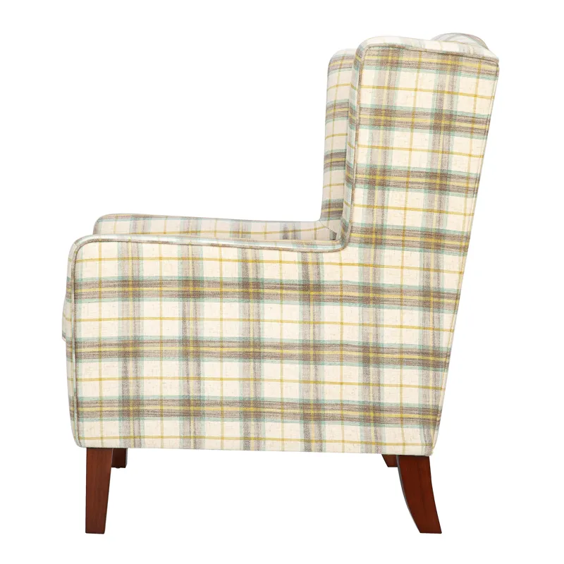 Thompson Traditional Vintage Classic Wingback Upholstered Accent Chair