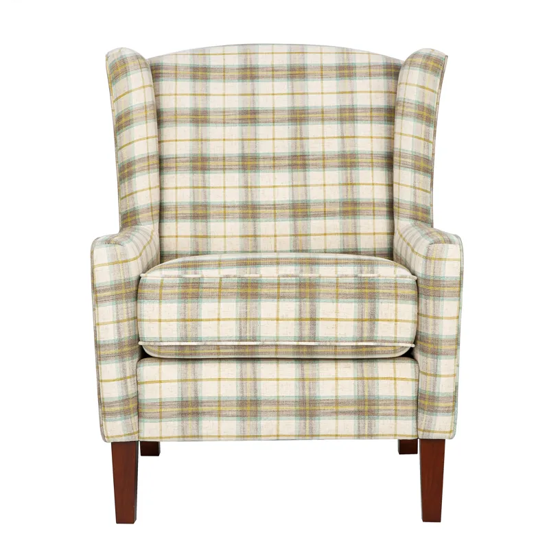 Thompson Traditional Vintage Classic Wingback Upholstered Accent Chair