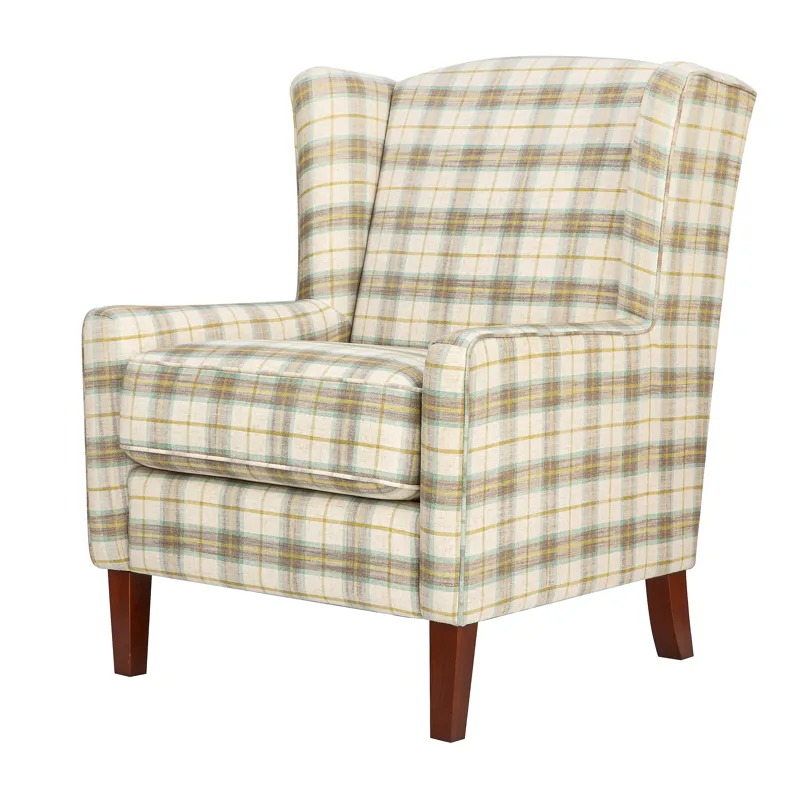 Thompson Traditional Vintage Classic Wingback Upholstered Accent Chair