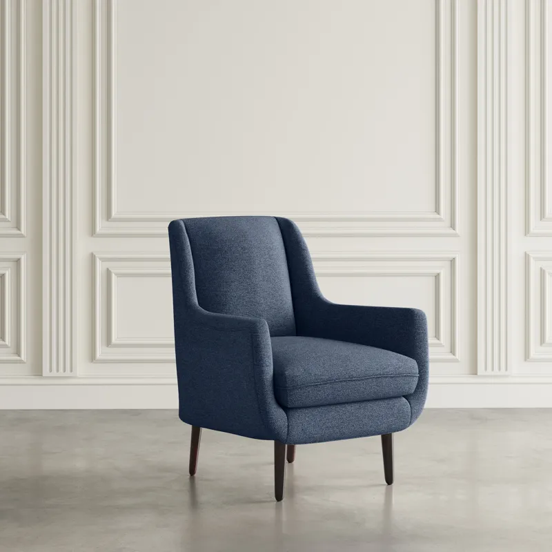 Theo Mid-Century Modern Contemporary Upholstered Accent Chair