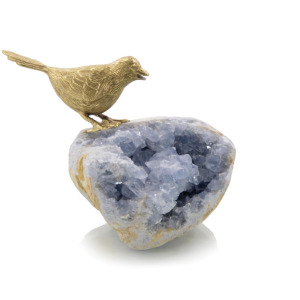 Bird on Celestite Rock I