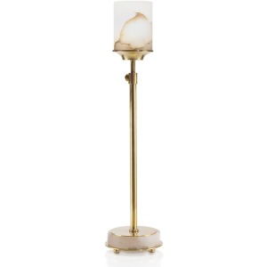 Adj Honey Brass And Alabaster Buffet