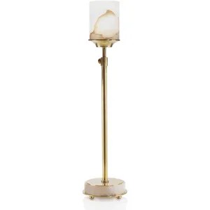 Adj Honey Brass And Alabaster Buffet