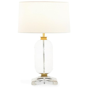 Sculpted Crystal Table Lamp