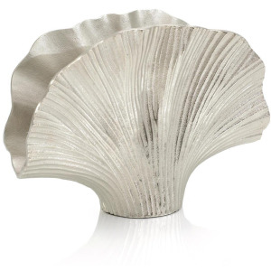 Nickel Ginkgo Leaf Vase I