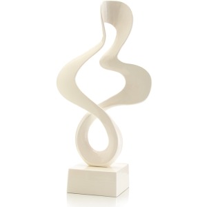 Cream Enamel Sculpture