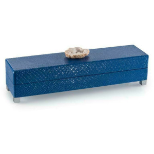 Indigo Blue Box with Stone Accent