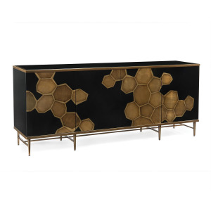 Honeycomb Four-Door Credenza