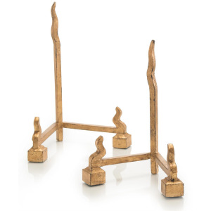 Set Of Two Forged Charger Stands