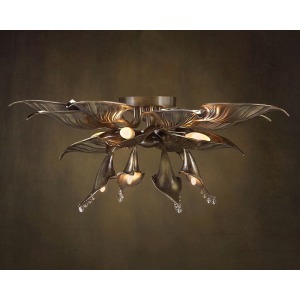 28''H X 28''W 8 Light Flush Mount