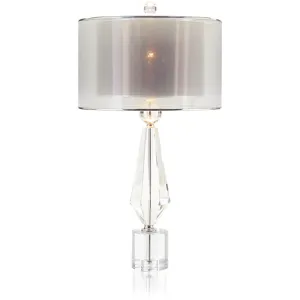 30" Sophisticated Crystal W/Dbl Shade