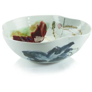 X Curled Rim Large Bowl