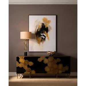 Honeycomb Four-Door Credenza