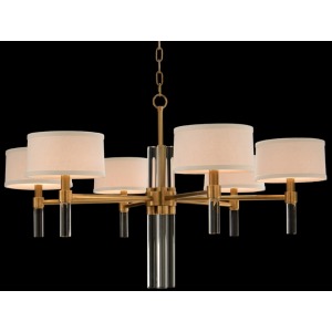 Glass Rod Six-Light Chandelier