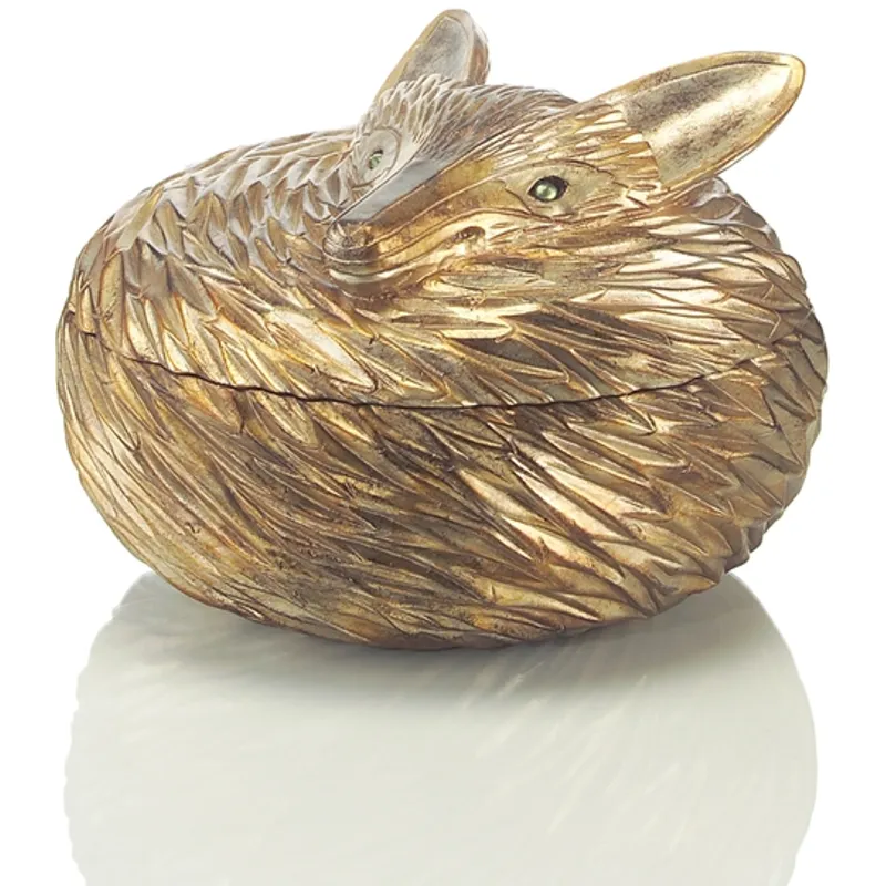 95X Ant Silver Leaf Fox Box