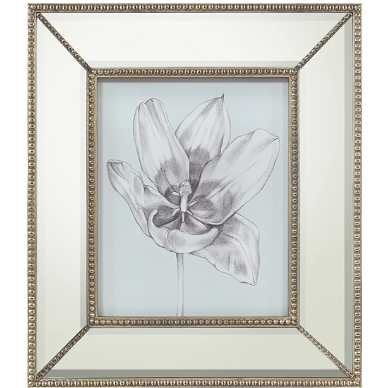 26X30X5 Silvery Blue Tulips Ii