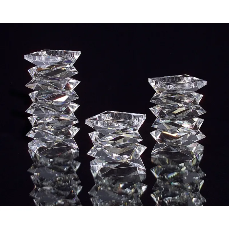 8X6X6 Medstacked Crystal Candleholder