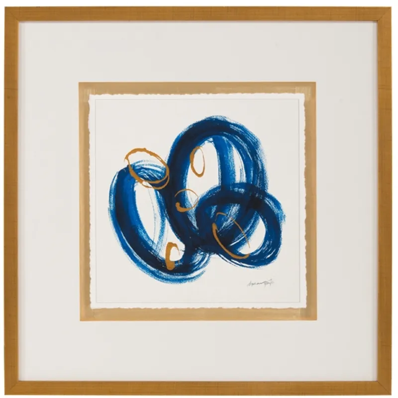 23X23X2 Dyann Gunter'S Blue & Gold Ii