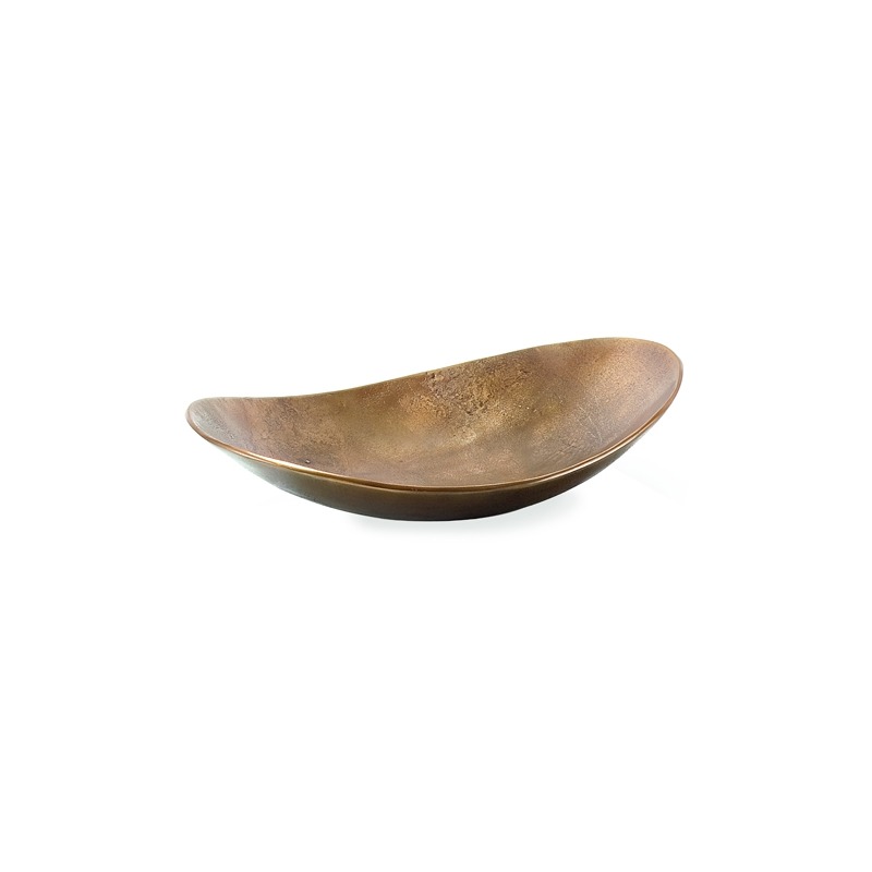 45X19X145 Copper Plated Oval Dish