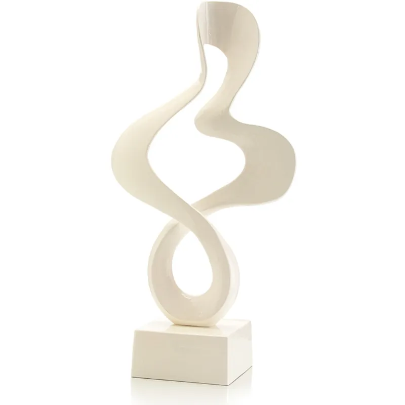 Cream Enamel Sculpture