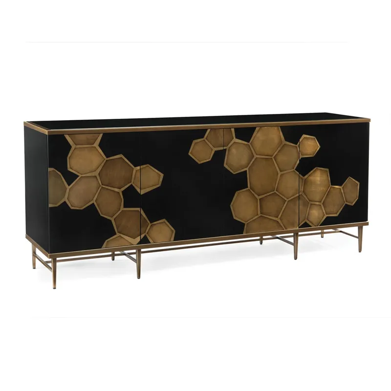 Honeycomb Four-Door Credenza