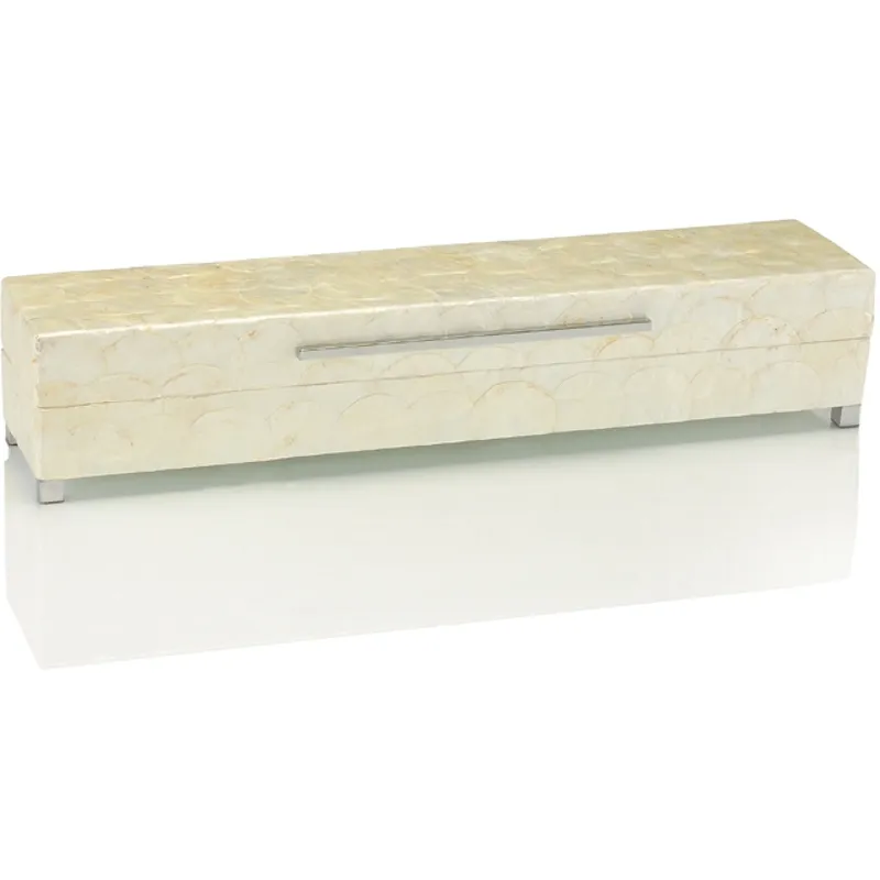 475X575X24 Long White Capiz Shell Box