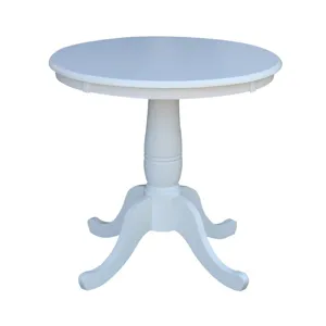 30" Round Table Top in White