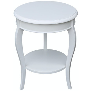 Cambria Accent Table in Pure White