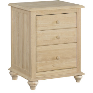 Cottage 3-Drawer Nightstand