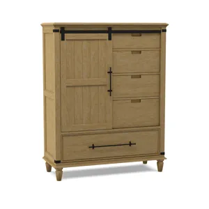Farmhouse Chic Sliding Door Chest